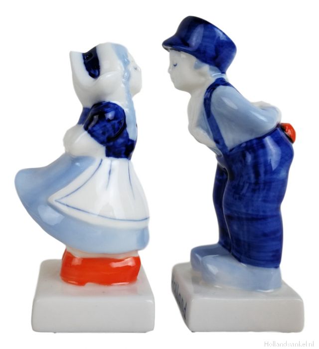 daar ben ik het mee eens Watt Ongunstig Salt & Pepper shakers "Kissing Couple", 10 cm The webshop for Dutch  Delftware