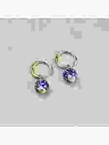 Oorbellen Delfts blauwe kraal