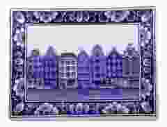 Applique "Grachtenpanden" , 15.5 cm 