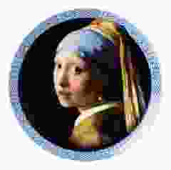 Wall plate "Girl with Pearl", size 20 cm