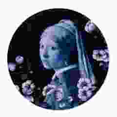 Plate "Johannes Vermeer - Girl with Pearl", 26 cm