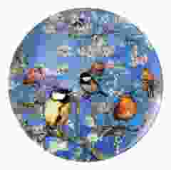 Wall plate "Birds & Van Gogh",size 31 cm