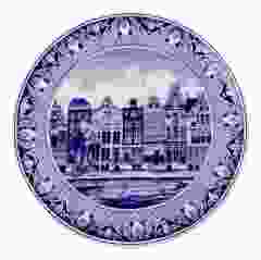 Wandbord Amsterdam Groot, 25 cm