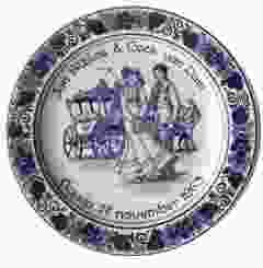Marriage Plate, Delft blue