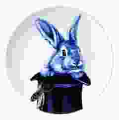 Wandbord "Hoed met Konijn" , 26 cm 