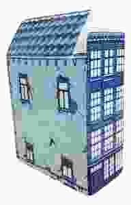 Small Delft Blue house, 4