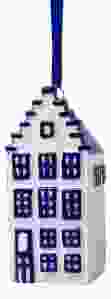 Hanger Delfts blauwe Grachtenhuisje, 7 cm 