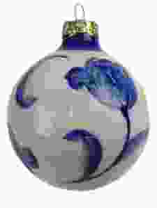 Christmasmas decoration delft blue bauble Tulip
