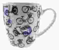 Mok Delfts blauw gekleurde fietsen, klein