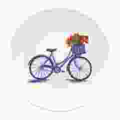 Wandbord "fiets", 16 cm 