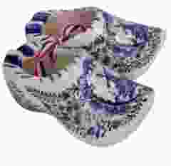 Set Delft blue Clogs, 10cm