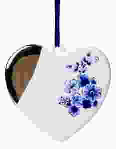 Kerstornament hartje goud