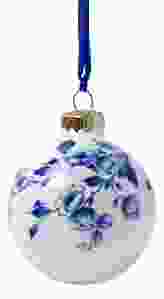 Kerstbal Bloemen, 5 cm 