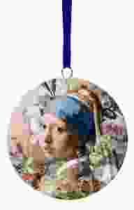 Kerstornament Meisje met de Parel, 6 cm