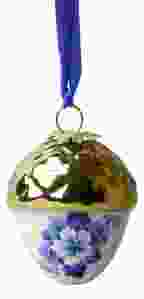 Christmas pendant Acorn with golden cap