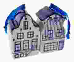 Kersthanger "Twee Amsterdamse Panden"