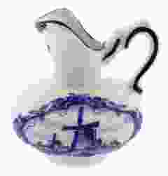 Delft Blue Belly Vase Windmill, 7 cm