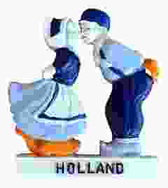 Koelkastmagneet Kussend Paar, 7 cm 