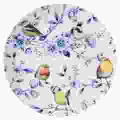 Wandbord Bosvogels met bloesem, 31 cm