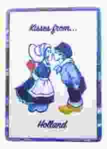 Keramieken Magneet "Kisses from ... Holland"