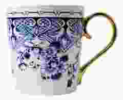 Mok Majolica gouden rand