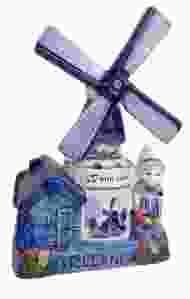 Musicmill Farmers wife delftblue Holland 