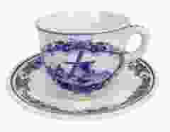 Delftblue cup and saucer Mill