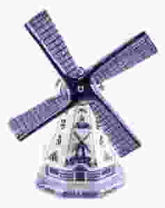 Delftblue Polder mill, 9 cm