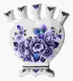 Tulip vase Heart shaped with "Flowers & Landscape"