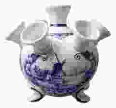 Tulip vase on legs with decoration "Landscape"