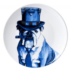 Wandbord "De Hond met Sigaar" , 20 cm