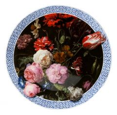 Wall plate "Flowers of the Golden Age", size 31 cm