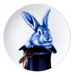 Wandbord "Hoed met Konijn" , 26 cm