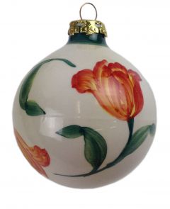 Christmas bauble  orange tulip
