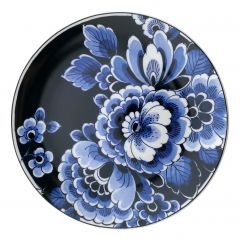 Wandbord "Bloemen Donker" , 20 cm