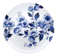 Wandbord "Delfts blauwe bloemen", 16 cm