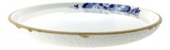 Blauw Bloesem Diner bord, 28 cm