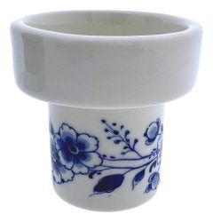 Waxinelichthouder Bloem - Delfts blauw - 6 cm
