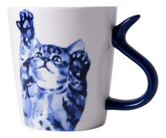 Mok Kattenstaart – Delfts Blauw