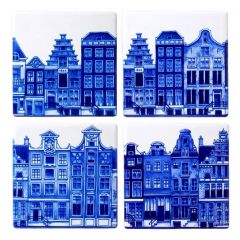 Onderzetters Amsterdam (keramiek) - 4 stuks