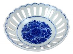 Delftblue circular dish Blue Flower