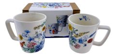 Koffiemokken set Wildbloemen - 2 stuks