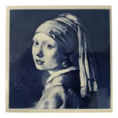 Tile "Girl with Pearl", 11 cm