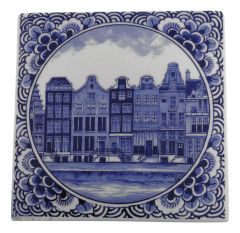 Tegel Grachtenhuisjes Amsterdam, 13 cm