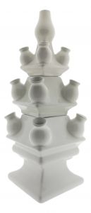 Tulpenvaas Wit, 3 delen, 40 cm