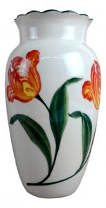 Vase Orange Tulip, 21cm