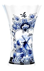 Vaas - Delfts Blauw Motief met Molen, 12 cm