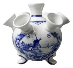 Tulip vase on legs with decoration "Landscape"