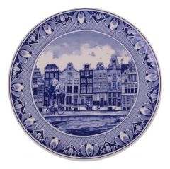 Wandbord "Amsterdam, Grachten" , 20 cm