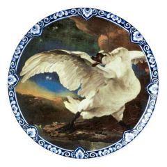 Wall plate "The Endangered Swan", size 31 cm